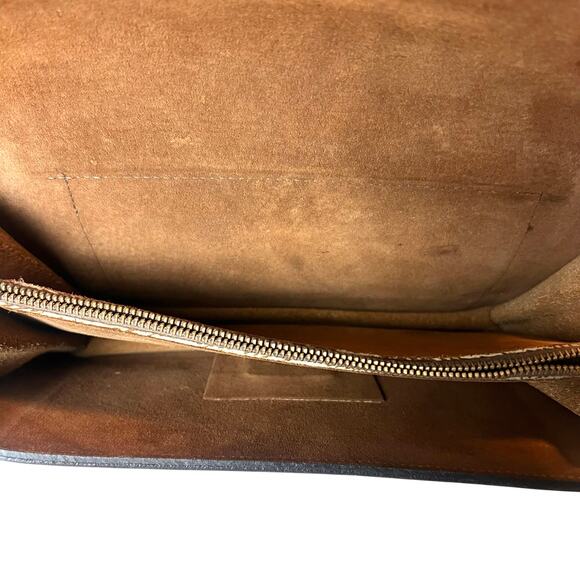 Vintage Gary's Of California Brown Leather Clutch Envelope Bag Wallet - Picture 8 of 16